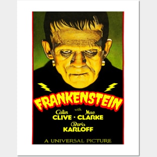 Frankenstein (1931) 4 Posters and Art